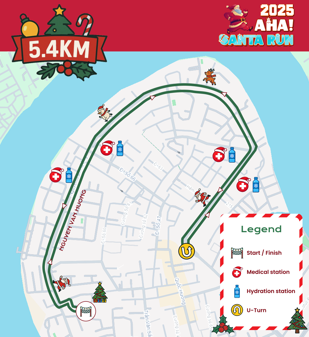 5.4 KM Route Map