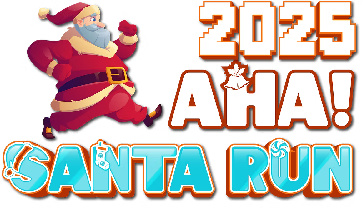 Aha! Santa Run Logo